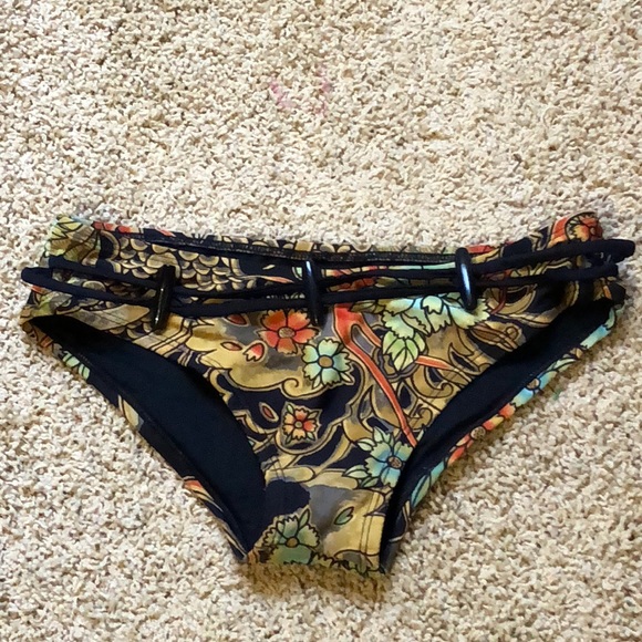 Floral Print Women's Swim Bottom - Picture 1 of 2